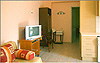 Apartment - TV set and bedroom door
