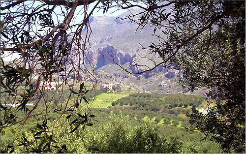 View from the road to Preveli